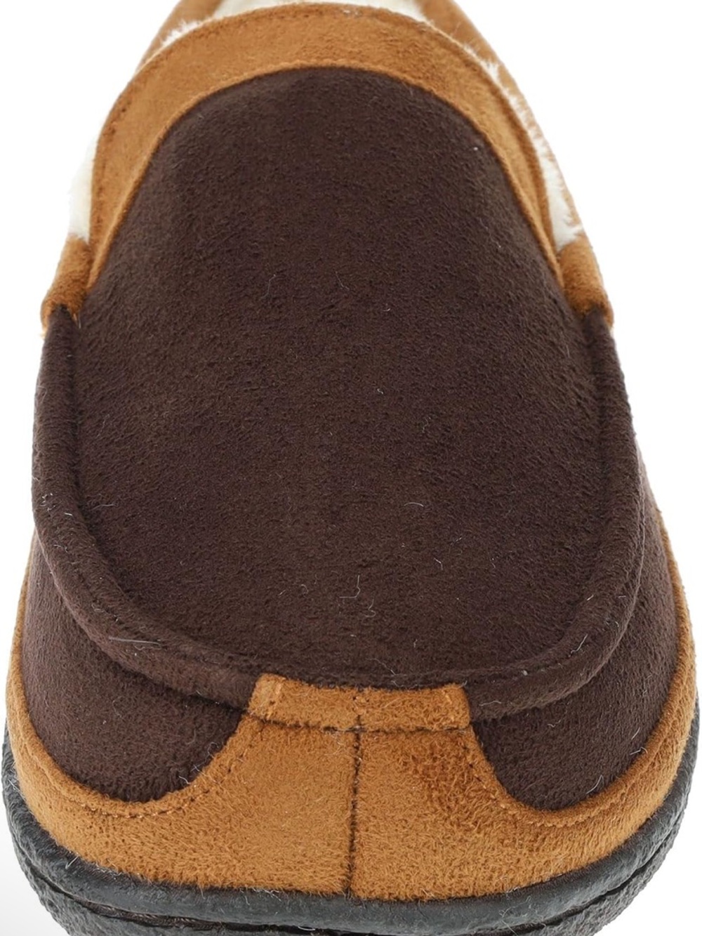 Izod Men's Brown and Tan Suede-Trim Slip-On Loafers - Picture 4 of 6